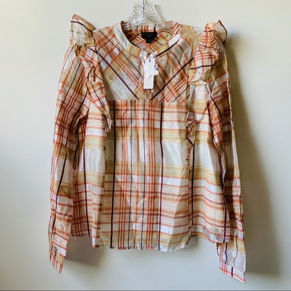 Anthropologie Current Air Polly Ruffled Blouse - Picture 5 of 11